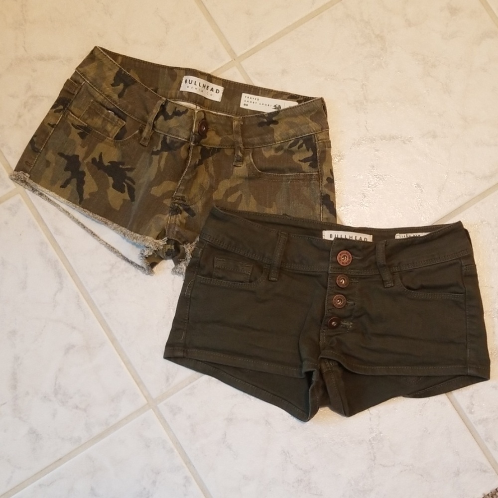 Army Green Short Shorts
